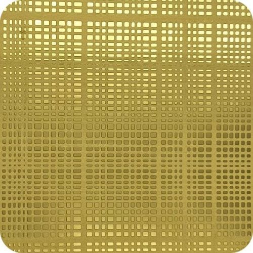 G-120 蚀刻小方格黄金 Etched Checkered Pattern Gold