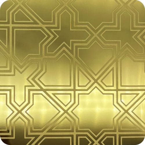 G-121 蚀刻镜面黄金 Etched Mirror Gold