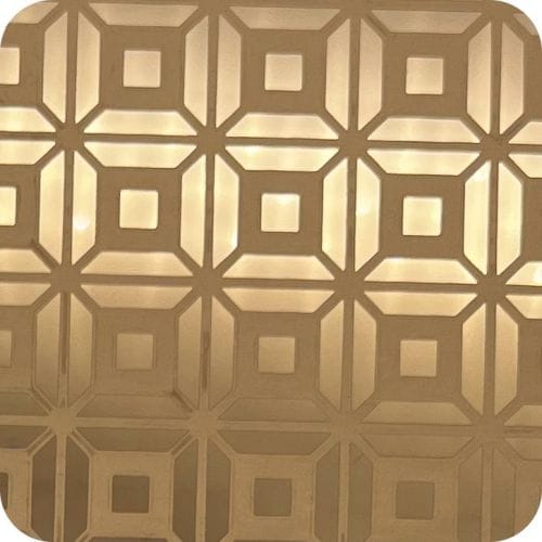 G-122 蚀刻回形玫瑰金 Etched Back Pattern Rose Gold