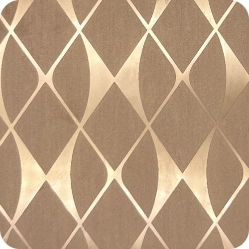 G-130 蚀刻菱形玫瑰金 Etched Diamond Pattern Rose Gold