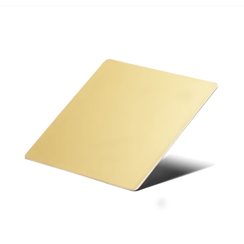 royal gold mirror stainless steel sheet