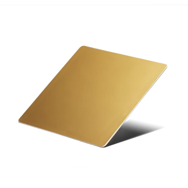 vegas gold mirror stainless steel sheet