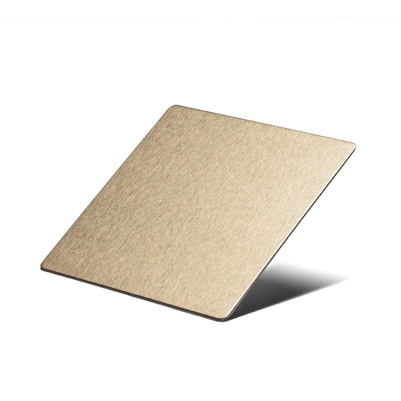 pvd_almond_gold_brush stainless steel sheet